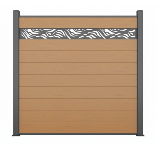 outdoor decorative WPC fencing elegant garden boundary design