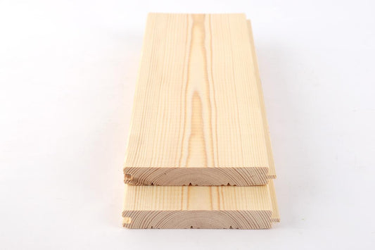 Natural Spruce Tongue & Groove Siding | 12mm Thick | 95-120mm Width