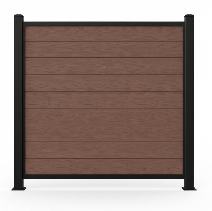 solid composite privacy fence panels 1800x1800mm WPC factory direct