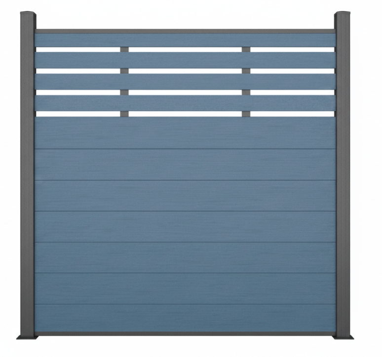 composite half trellis fence semi privacy outdoor design