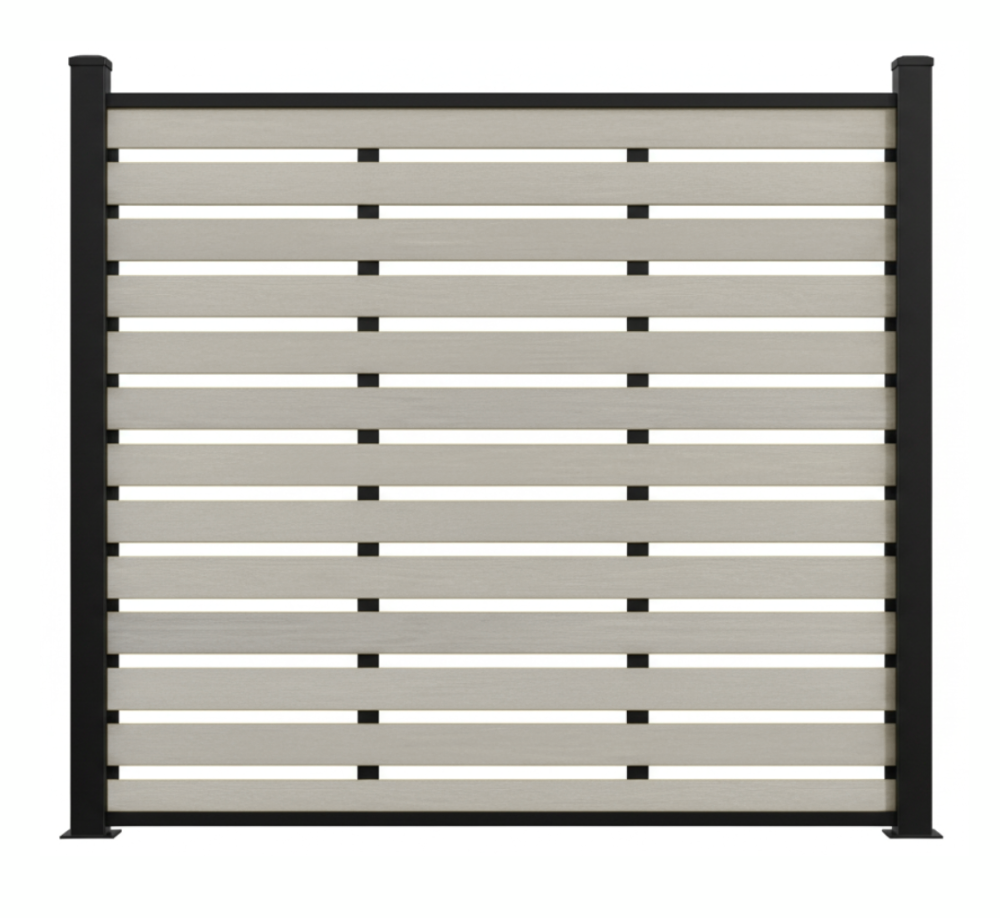 wood plastic composite trellis fencing for garden and patio