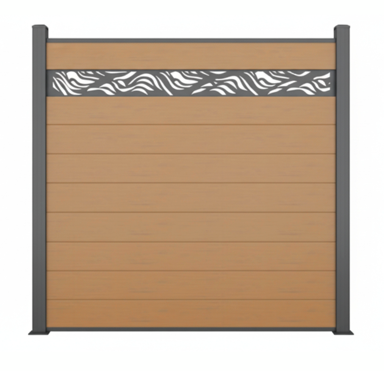 outdoor decorative WPC fencing elegant garden boundary design