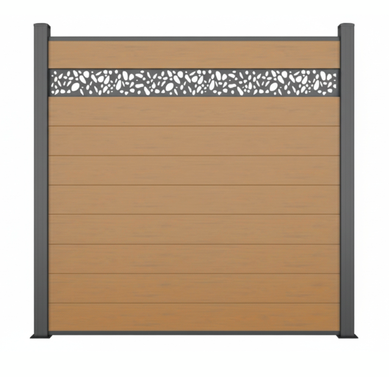 patterned composite fence panels durable and low maintenance