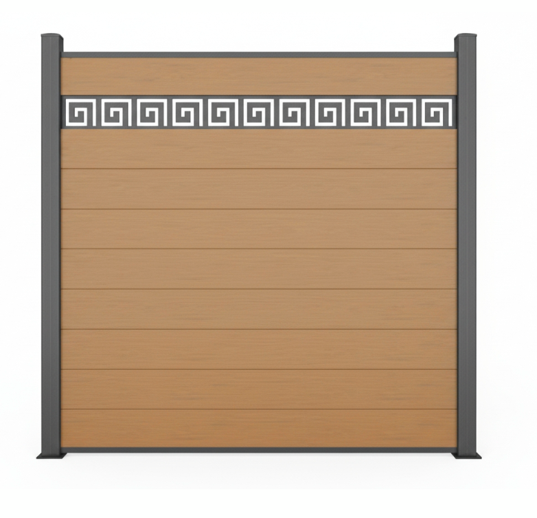 modern WPC decorative fencing for outdoor garden spaces