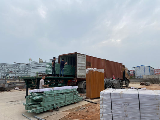 wpc decking loading process