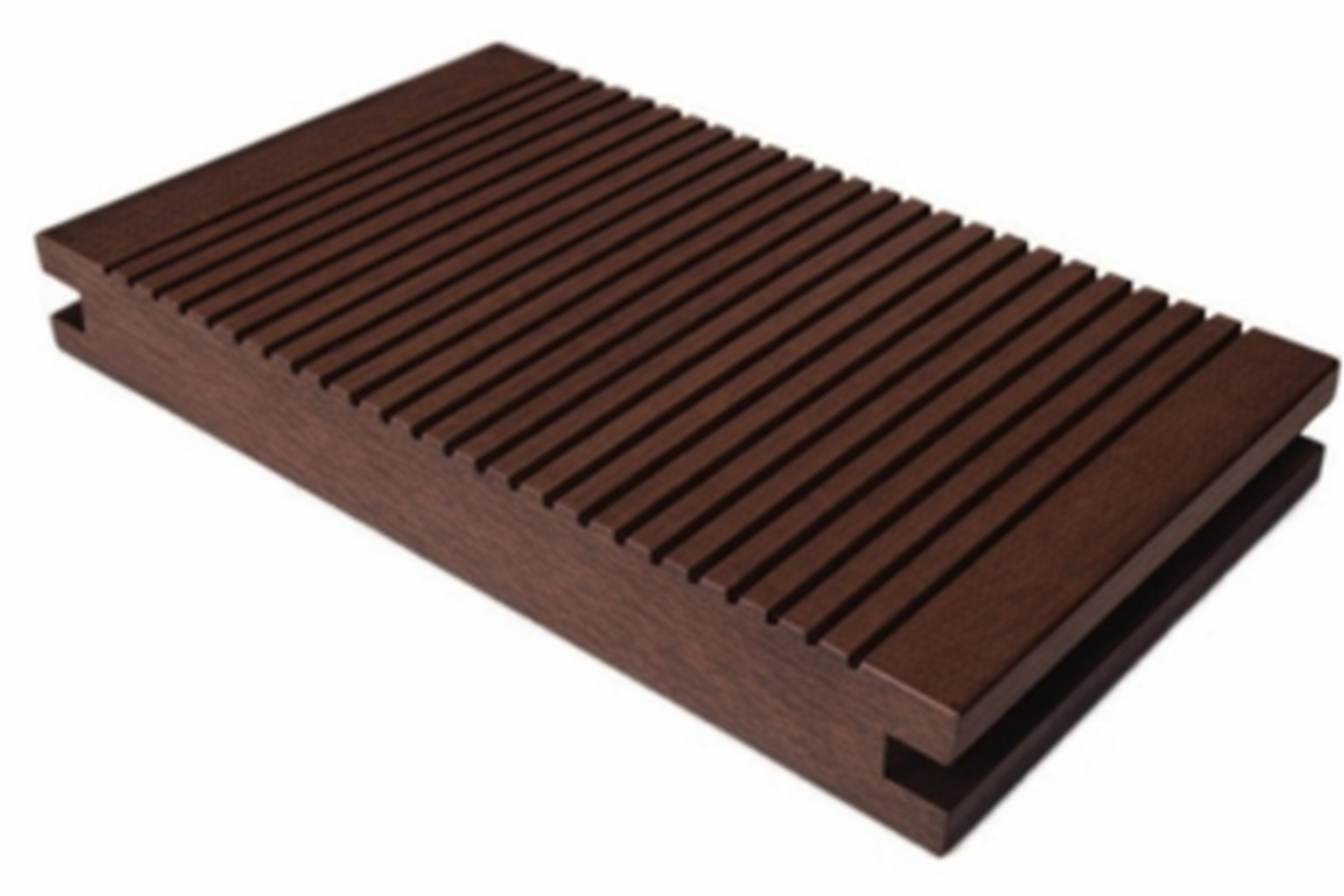 walnut wpc decking  solid