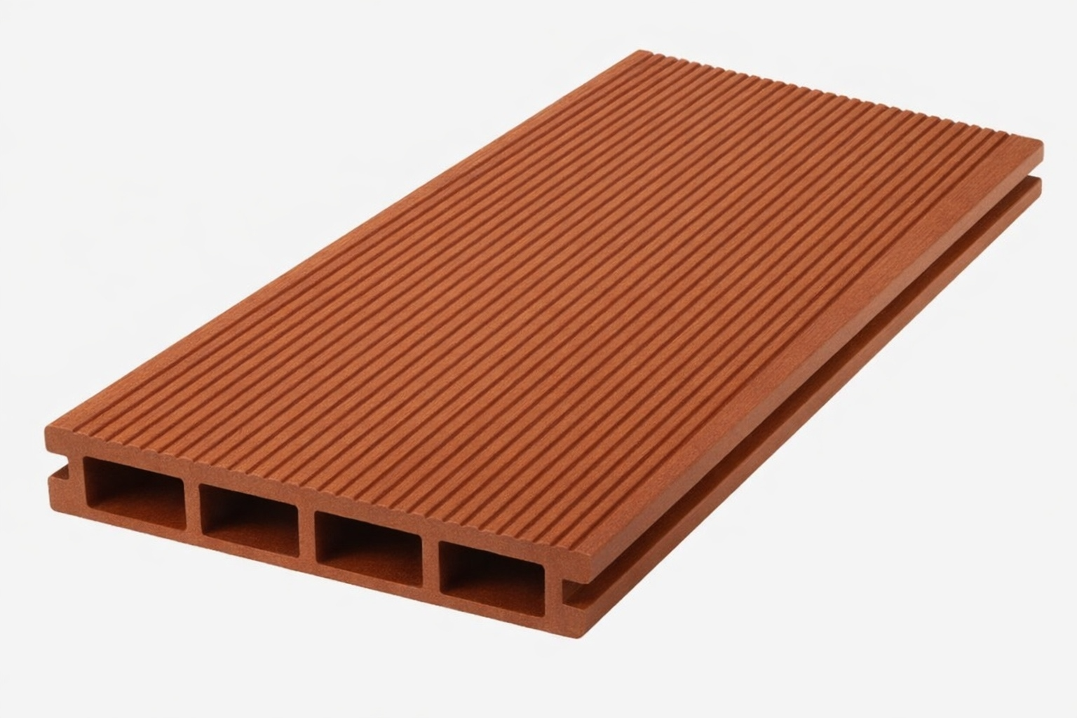 Classic WPC composite decking board  teak color factory direct China