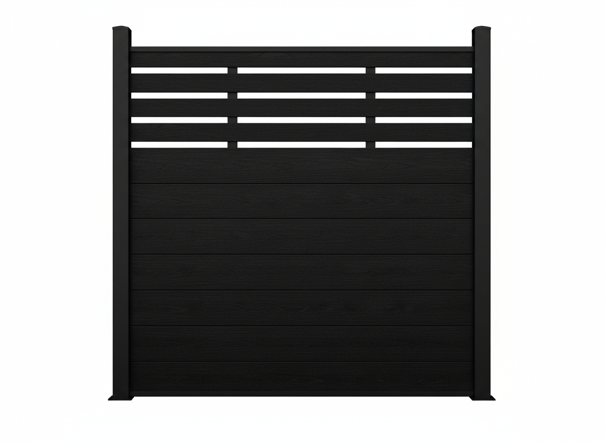 durable composite half trellis fence low maintenance garden solution