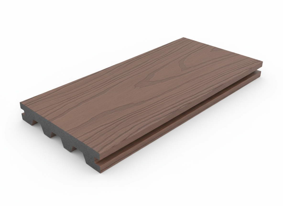 M shape composite decking