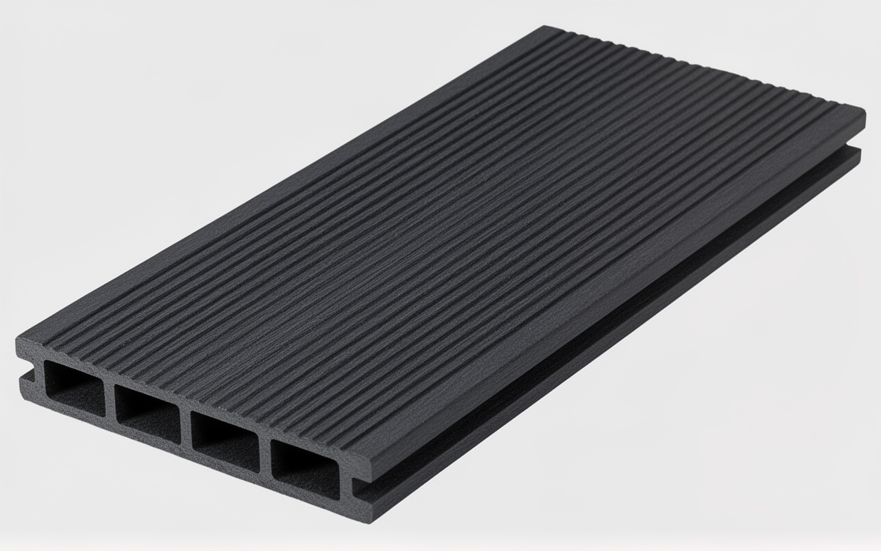Classic WPC composite decking board black color factory direct China