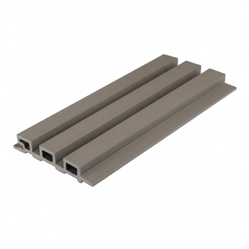 WPC fluted cladding for grey color